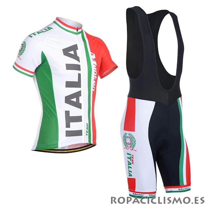 2021 Maillot Italia Tirantes Mangas Cortas Rojo Verde